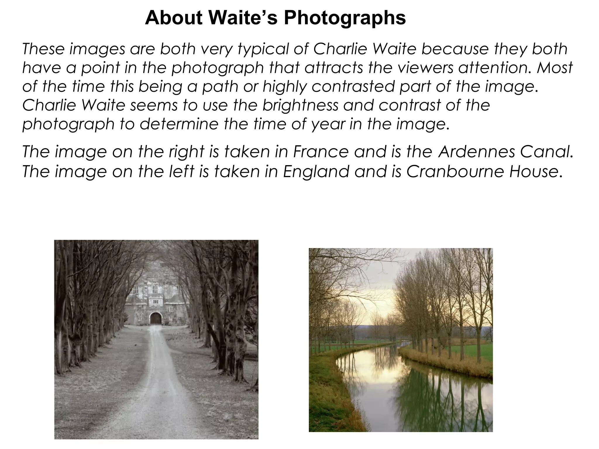Charlie waite research | PPT