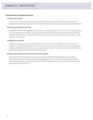 Charlotte danielson The framework for teaching evaluation instrument ...