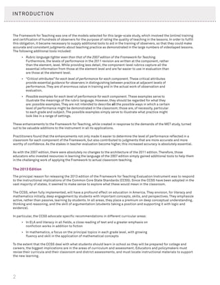 Charlotte danielson The framework for teaching evaluation instrument ...