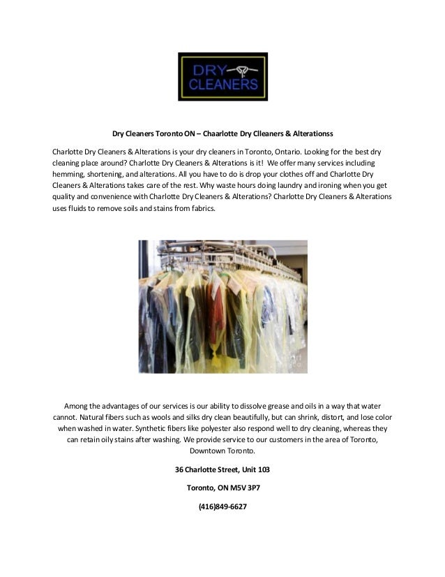 Dry Cleaners Toronto On - Charlotte Dry Cleaners Alterations