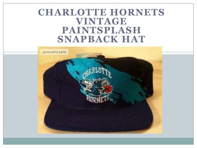 charlotte hornets snapback vintage