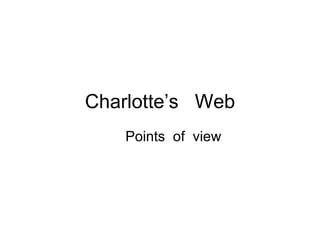 Charlotte’s  Web Points  of  view 