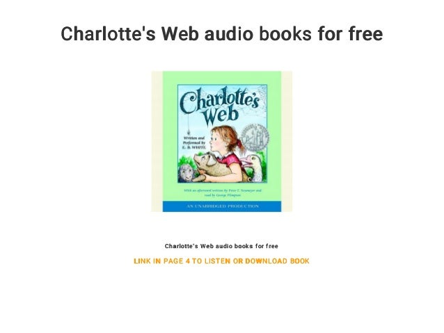 charlotte s web audio books for free
