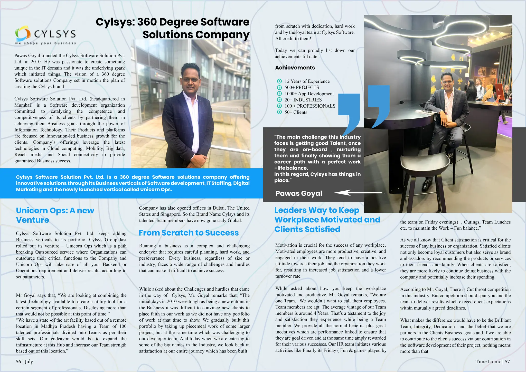 Time Iconic | 57
56 | July