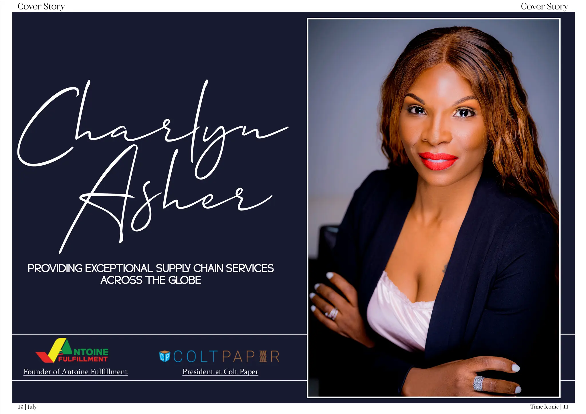 Cover Story Cover Story
10 | July Time Iconic | 11