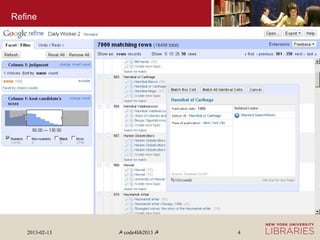 Refine




   2013-02-13   ☭ code4lib2013 ☭   4
 