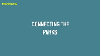 CONNECTINGTHE
PARKS
Brookside2020
 