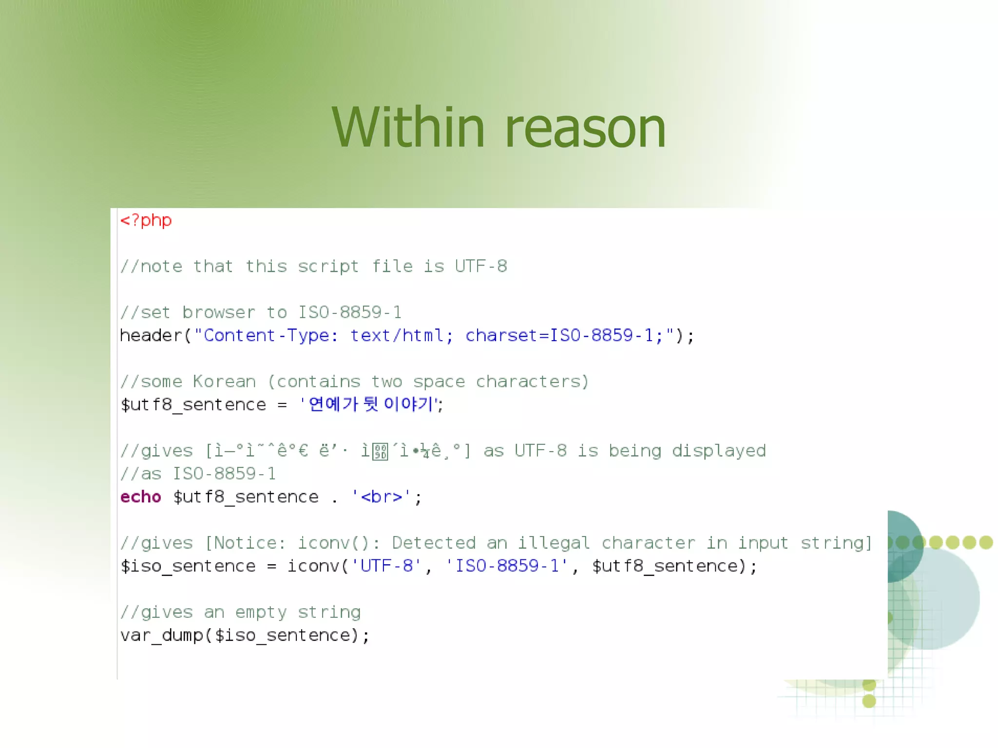 Often encountered in Japanese computing with its two traditional character sets, Unicode and a separate character set for emails! 