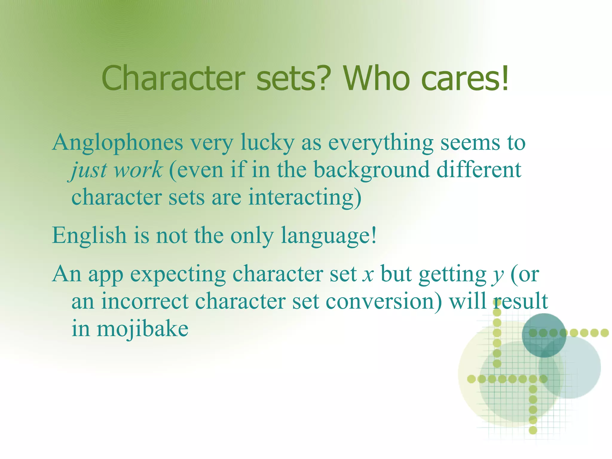 English possible in 7-bit ASCII! 