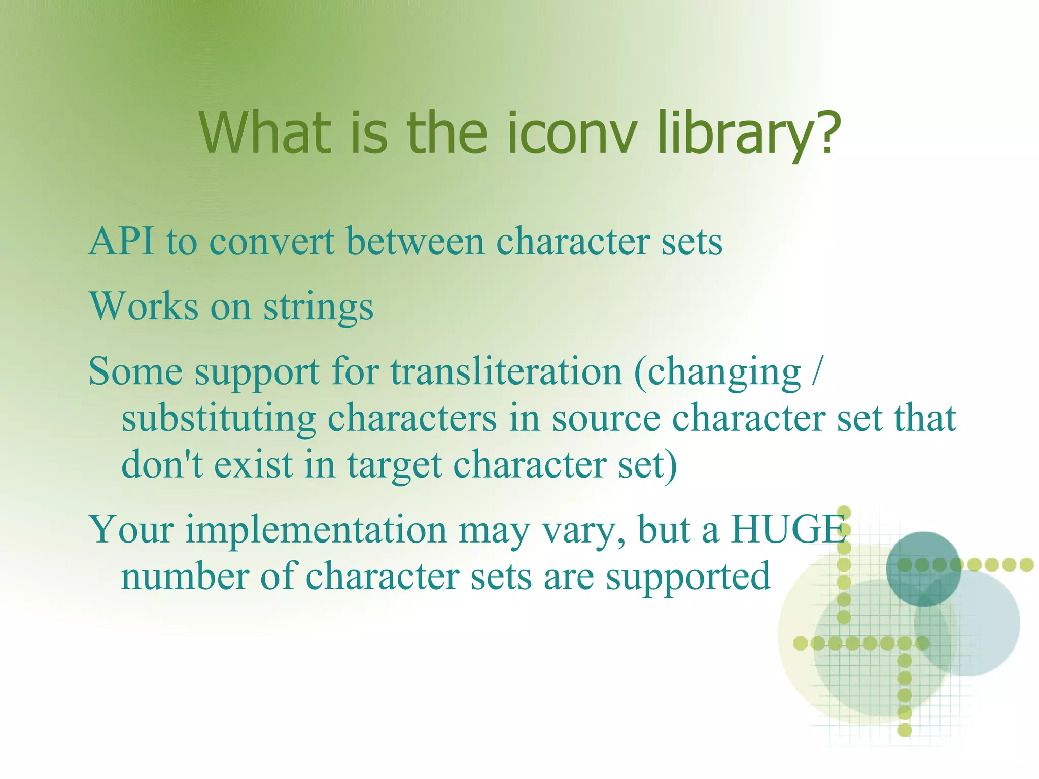 So, conversion is necessary and useful 