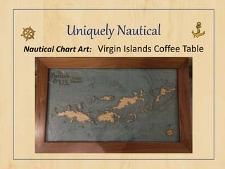 Uniquely Nautical
Nautical Chart Art: Virgin Islands Coffee Table
 