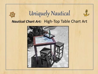 Uniquely Nautical
Nautical Chart Art: High-Top Table Chart Art
 