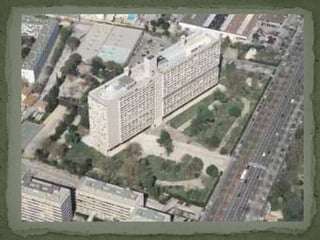 Afin d’assurer aux hommes des logements sains, c’est-à-dire des lieux ou l’espace,
l’air pur et le soleil ,ces trois conditions essentielles de la nature, soient largement
assurée, il faut exiger:
• Les quartiers d’habitations doivent occuper les meilleurs emplacement tirant
partie de la topographie disposant de l’ensoleillement le plus favorable et de
surface verte.
• La détermination des zones d’habitation doit être dicté par des raisons
d’hygiène.
• Il doit être tenu compte des ressources, des techniques modernes pour élever
des constructions hautes, implanté a grandes distances l’une de l’autre, doivent
libérer le sol en faveur de larges surfaces vertes.
• Présence d’institutions collectives tel que les centres médicaux, crèches, écoles
ainsi que les organisations intellectuelles, sportives.
• Les écoles sont mal situées a l’intérieur du complexe urbain( elles sont
situées sur des voies de circulations et sont trop éloigné des habitations).
• Les constructions élevées le long des voies de circulations et des carrefours sont
préjudiciables a l’habitation: bruits, poussières, gaz nocifs.
• La cité est obligé de munir l’étendue des banlieues des utilités nécessaires:
routes, canalisations, moyens de communication, nettoyage …
 