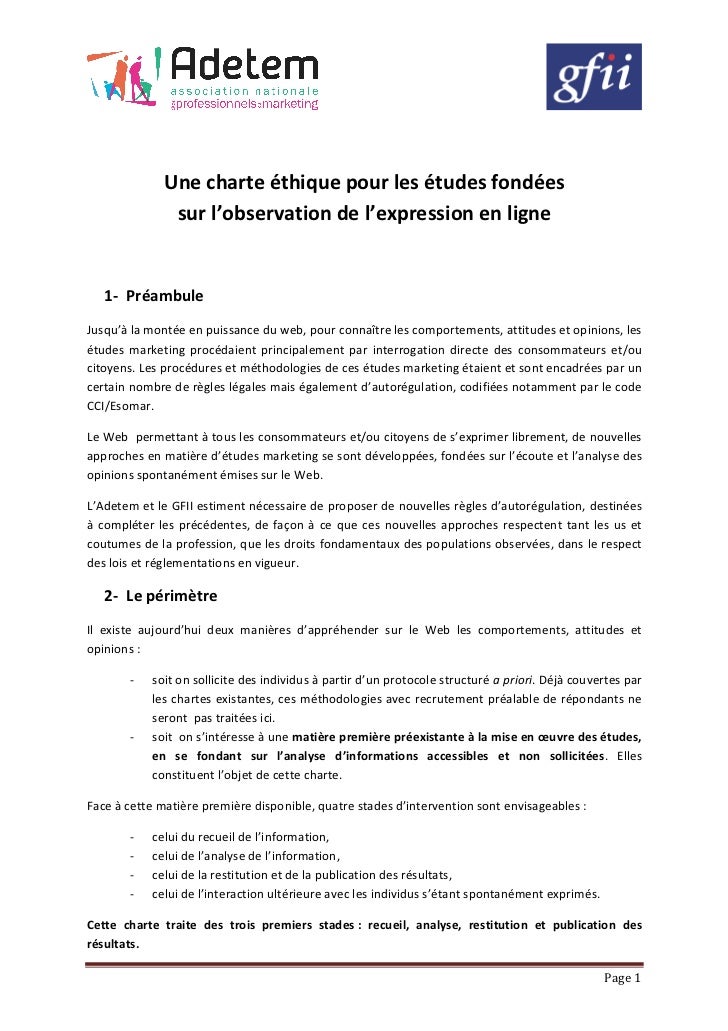 Creatests - Etudes de March