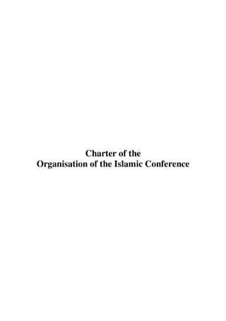 Charter of the
Organisation of the Islamic Conference
 