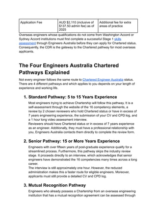 Chartership Pathways Comprehensive Guide to Chartered Engineer Australia: Pathways ...