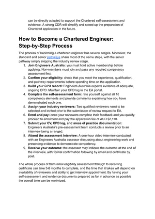 Engineering Chartership Pathway Comprehensive Guide to Chartered Engineer Australia: Pathways ...