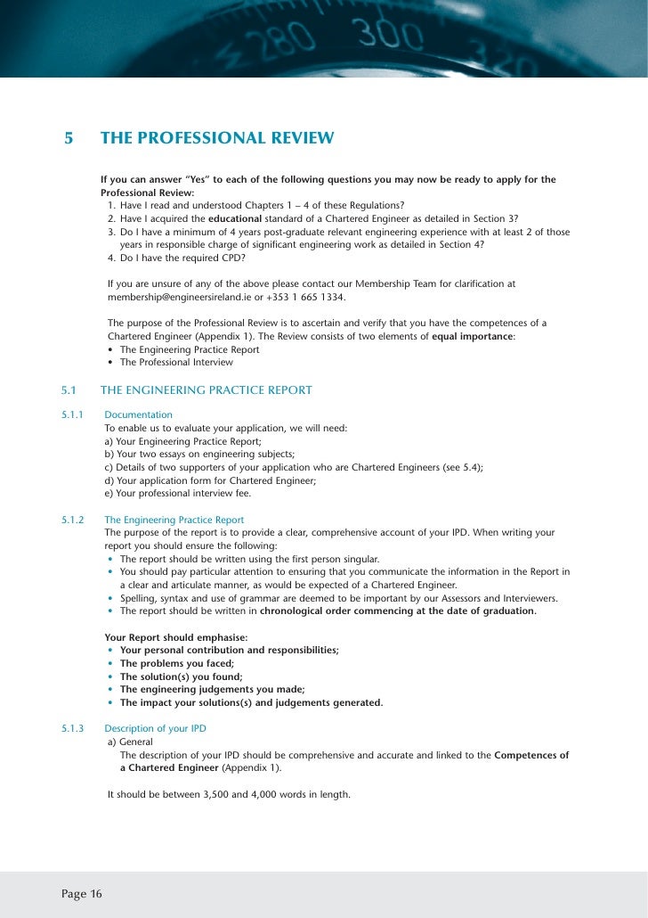 Chartered Engineer Regulations