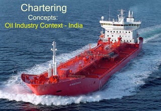 Chartering 
Concepts: 
Oil Industry Context - India 
 