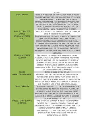 Chartering Terms Definition