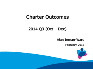 Charter Outcomes
2014 Q3 (Oct – Dec)
Alan Inman-Ward
February 2015
 