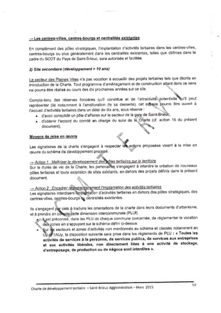 Projet Charte tertiaire