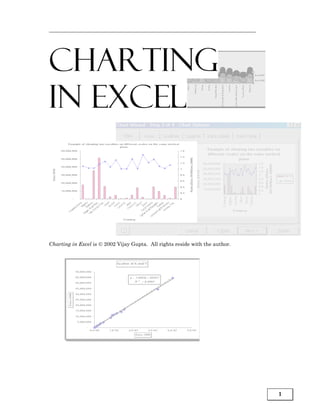 Charting
in Excel



Charting in Excel is  2002 Vijay Gupta. All rights reside with the author.




                                                                              1
 