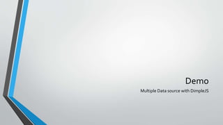 Demo
Multiple Data source with DimpleJS
 