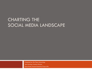 CHARTING THE  SOCIAL MEDIA LANDSCAPE Presented by: Out There Advertising John Keuning, Creative Director Dana Kazel, Account Executive/Copywriter 
