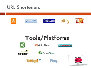 URL Shorteners Tools/Platforms 
