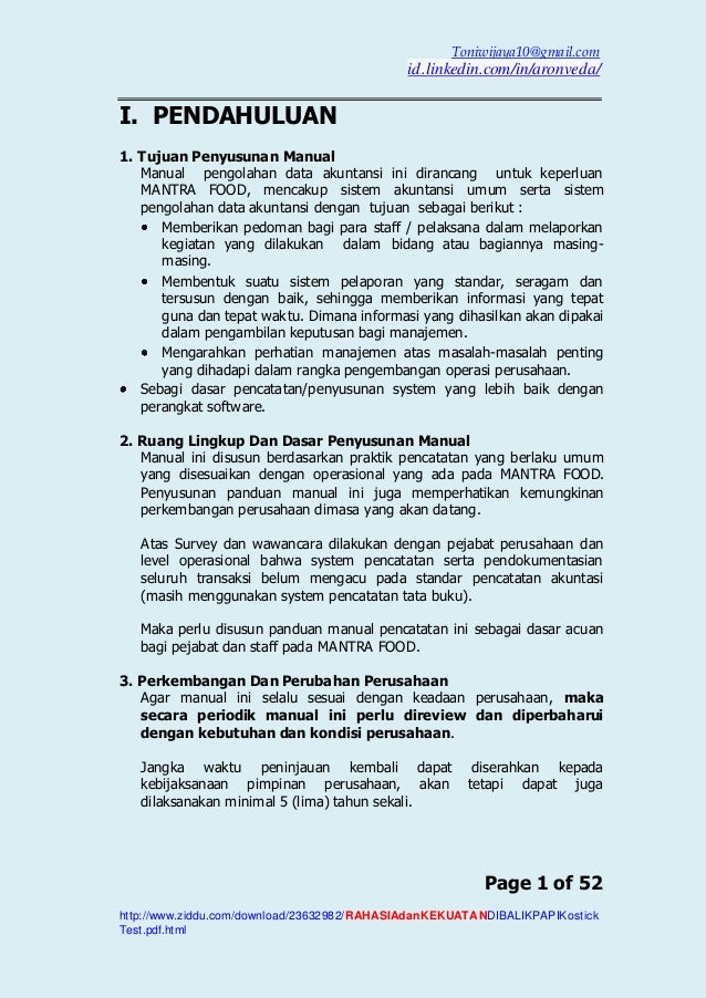 Chart Of Account Manual System Accounting Xx
