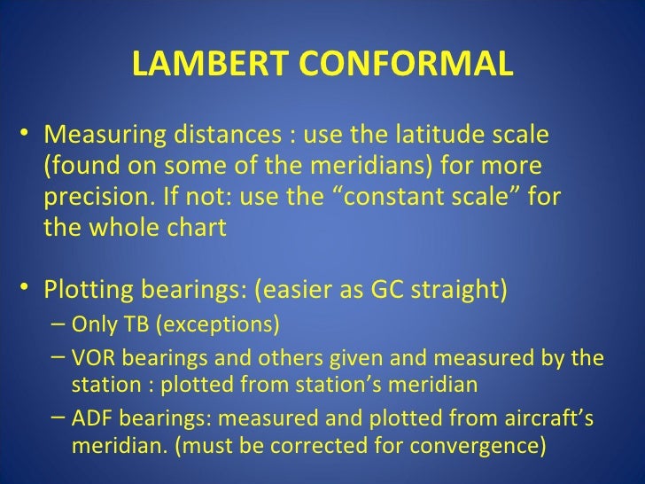 Latitude Scale Chart