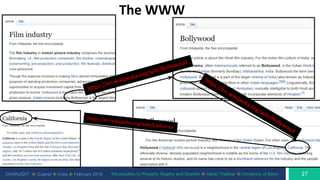 CHARUSAT ⦿ Gujarat ⦿ India ⦿ February 2019 Introduction to Property Graphs and Gremlin ⦿ Harsh Thakkar ⦿ University of Bonn
 