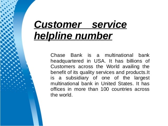 chase online customer service