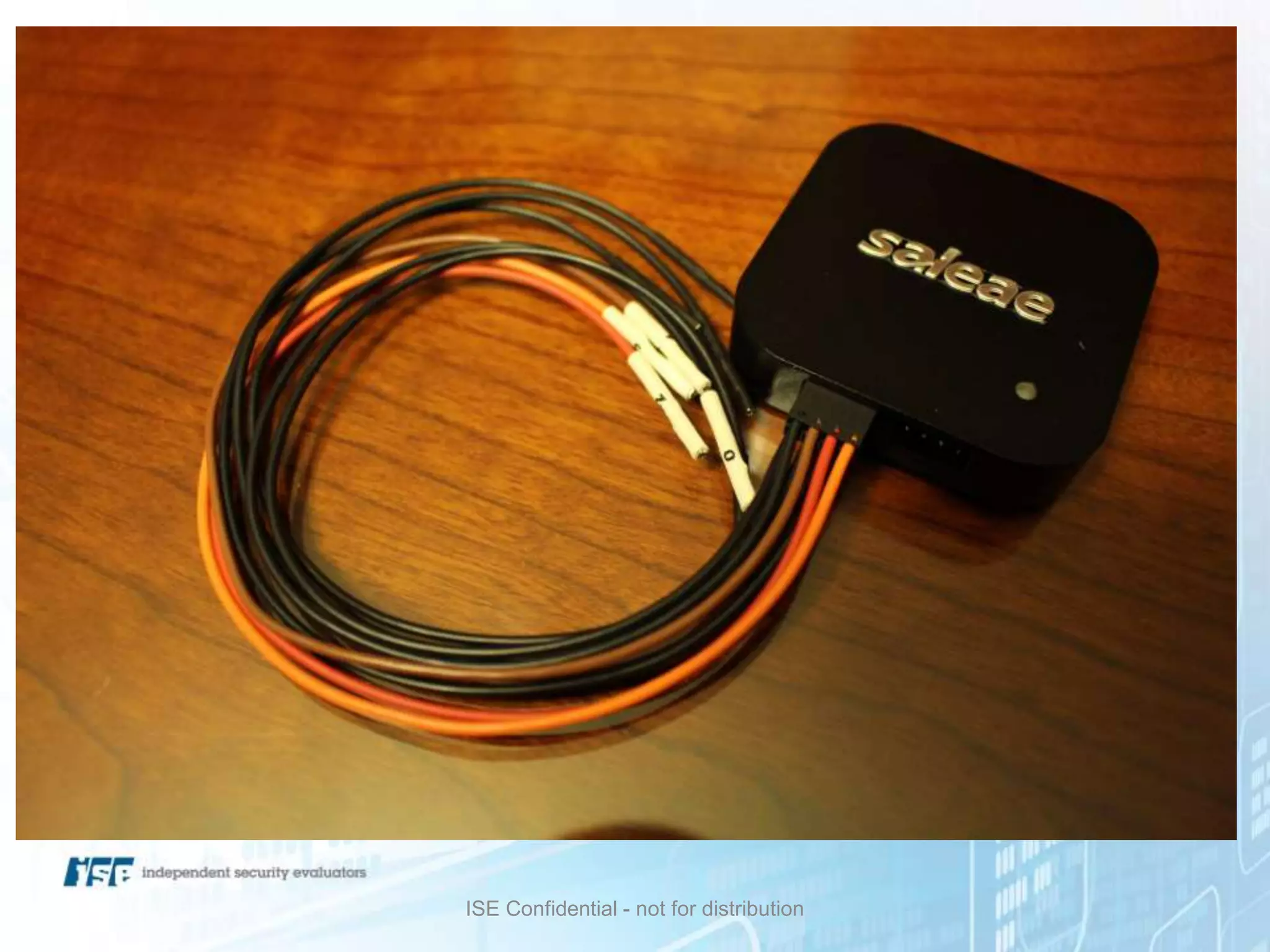 ISE Confidential - not for distribution
 