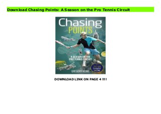 DOWNLOAD LINK ON PAGE 4 !!!!
Download Chasing Points: A Season on the Pro Tennis Circuit
Download PDF Chasing Points: A Season on the Pro Tennis Circuit Online, Download PDF Chasing Points: A Season on the Pro Tennis Circuit, Full PDF Chasing Points: A Season on the Pro Tennis Circuit, All Ebook Chasing Points: A Season on the Pro Tennis Circuit, PDF and EPUB Chasing Points: A Season on the Pro Tennis Circuit, PDF ePub Mobi Chasing Points: A Season on the Pro Tennis Circuit, Reading PDF Chasing Points: A Season on the Pro Tennis Circuit, Book PDF Chasing Points: A Season on the Pro Tennis Circuit, Read online Chasing Points: A Season on the Pro Tennis Circuit, Chasing Points: A Season on the Pro Tennis Circuit pdf, pdf Chasing Points: A Season on the Pro Tennis Circuit, epub Chasing Points: A Season on the Pro Tennis Circuit, the book Chasing Points: A Season on the Pro Tennis Circuit, ebook Chasing Points: A Season on the Pro Tennis Circuit, Chasing Points: A Season on the Pro Tennis Circuit E-Books, Online Chasing Points: A Season on the Pro Tennis Circuit Book, Chasing Points: A Season on the Pro Tennis Circuit Online Read Best Book Online Chasing Points: A Season on the Pro Tennis Circuit, Read Online Chasing Points: A Season on the Pro Tennis Circuit Book, Download Online Chasing Points: A Season on the Pro Tennis Circuit E-Books, Download Chasing Points: A Season on the Pro Tennis Circuit Online, Download Best Book Chasing Points: A Season on the Pro Tennis Circuit Online, Pdf Books Chasing Points: A Season on the Pro Tennis Circuit, Download Chasing Points: A Season on the Pro Tennis Circuit Books Online, Download Chasing Points: A Season on the Pro Tennis Circuit Full Collection, Download Chasing Points: A Season on the Pro Tennis Circuit Book, Read Chasing Points: A Season on the Pro Tennis Circuit Ebook, Chasing Points: A Season on the Pro Tennis Circuit PDF Read online, Chasing Points: A Season on the Pro Tennis Circuit Ebooks, Chasing Points: A Season on the Pro Tennis Circuit pdf Read online, Chasing Points: A Season on the Pro Tennis
Circuit Best Book, Chasing Points: A Season on the Pro Tennis Circuit Popular, Chasing Points: A Season on the Pro Tennis Circuit Download, Chasing Points: A Season on the Pro Tennis Circuit Full PDF, Chasing Points: A Season on the Pro Tennis Circuit PDF Online, Chasing Points: A Season on the Pro Tennis Circuit Books Online, Chasing Points: A Season on the Pro Tennis Circuit Ebook, Chasing Points: A Season on the Pro Tennis Circuit Book, Chasing Points: A Season on the Pro Tennis Circuit Full Popular PDF, PDF Chasing Points: A Season on the Pro Tennis Circuit Download Book PDF Chasing Points: A Season on the Pro Tennis Circuit, Download online PDF Chasing Points: A Season on the Pro Tennis Circuit, PDF Chasing Points: A Season on the Pro Tennis Circuit Popular, PDF Chasing Points: A Season on the Pro Tennis Circuit Ebook, Best Book Chasing Points: A Season on the Pro Tennis Circuit, PDF Chasing Points: A Season on the Pro Tennis Circuit Collection, PDF Chasing Points: A Season on the Pro Tennis Circuit Full Online, full book Chasing Points: A Season on the Pro Tennis Circuit, online pdf Chasing Points: A Season on the Pro Tennis Circuit, PDF Chasing Points: A Season on the Pro Tennis Circuit Online, Chasing Points: A Season on the Pro Tennis Circuit Online, Download Best Book Online Chasing Points: A Season on the Pro Tennis Circuit, Read Chasing Points: A Season on the Pro Tennis Circuit PDF files
 