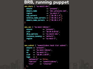 BRB, running puppet
13
 