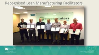 Recognised Lean Manufacturing Facilitators 
 