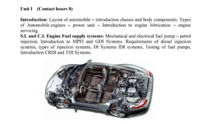 Chasis Insys CHASIS AND COMPONENTS IN AUTOMOBILE ENGINEERING | PPTX