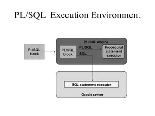 PL/SQL Execution Environment
 