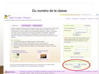 Du numéro de la classe
 