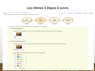 Les mêmes 4 étapes à suivre
 