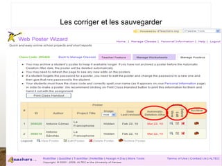 Les corriger et les sauvegarder
 