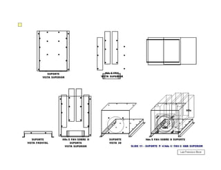Esboços de chassis e componentes internos de Servidor