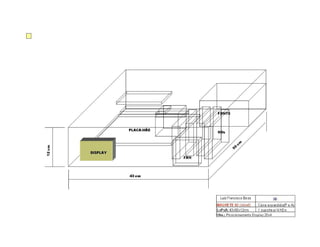 Esboços de chassis e componentes internos de Servidor