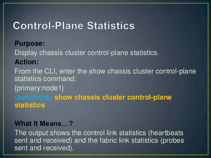 Chassis Cluster Configuration