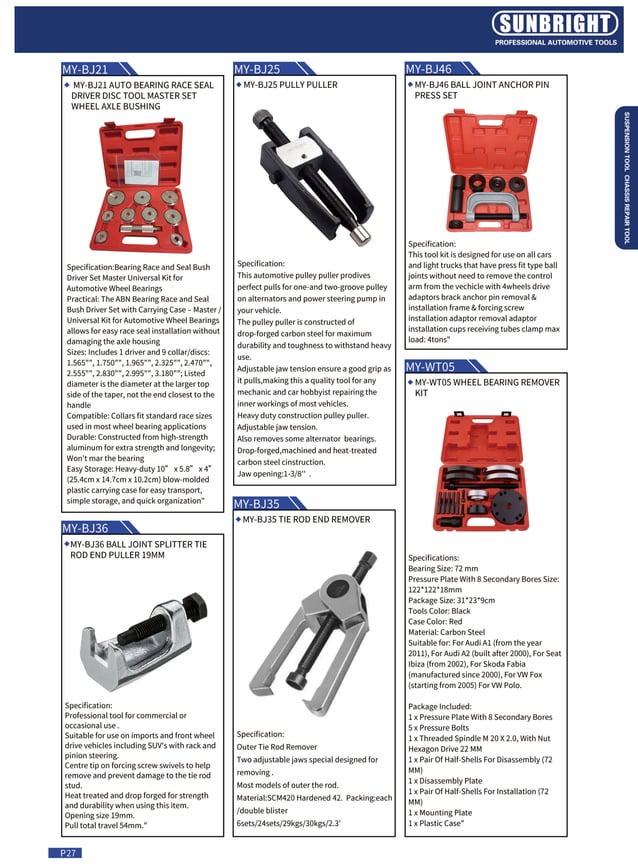 Chassis repair tools PDF