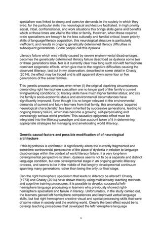 A new approach to addressing literacy worldwide, by Dr Harry Chasty | PDF