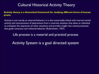 Development and application of Engrestrom's Activity System Model/Tool ...