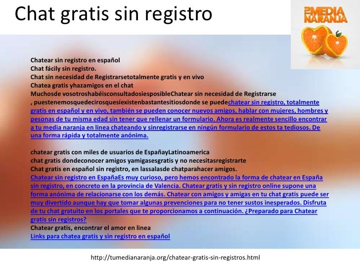 chat sin registro gratis espanol